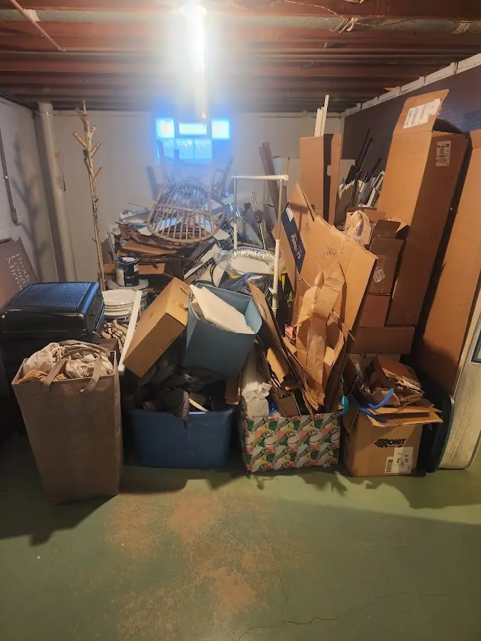 Roll-off dumpster container at job site for Yard Waste Dumpster Rental in Ione